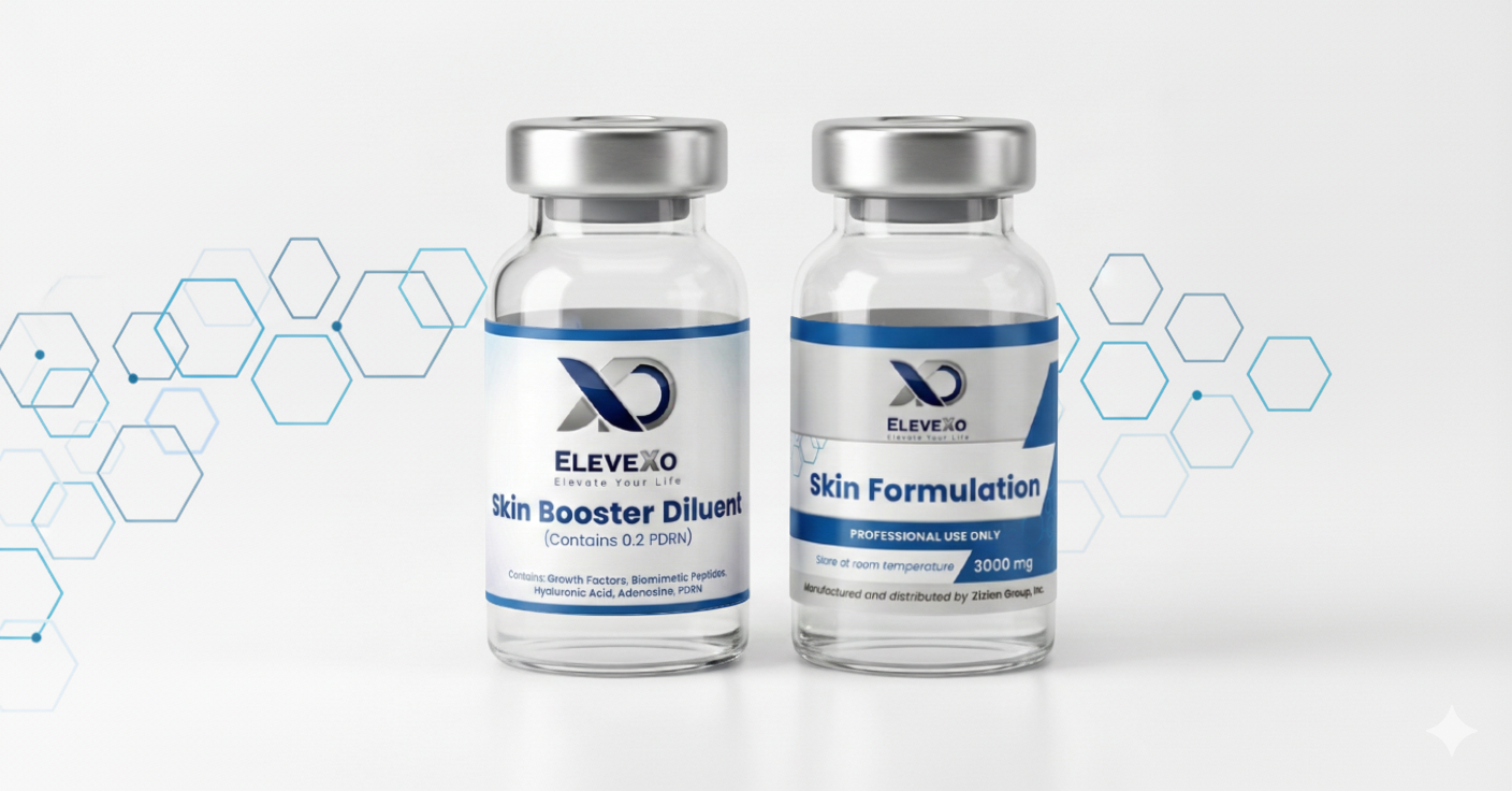 Skin treatment injection vial for regenerative skin health and repair