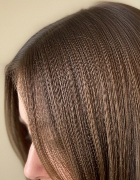 Women hair restoration and growth concept